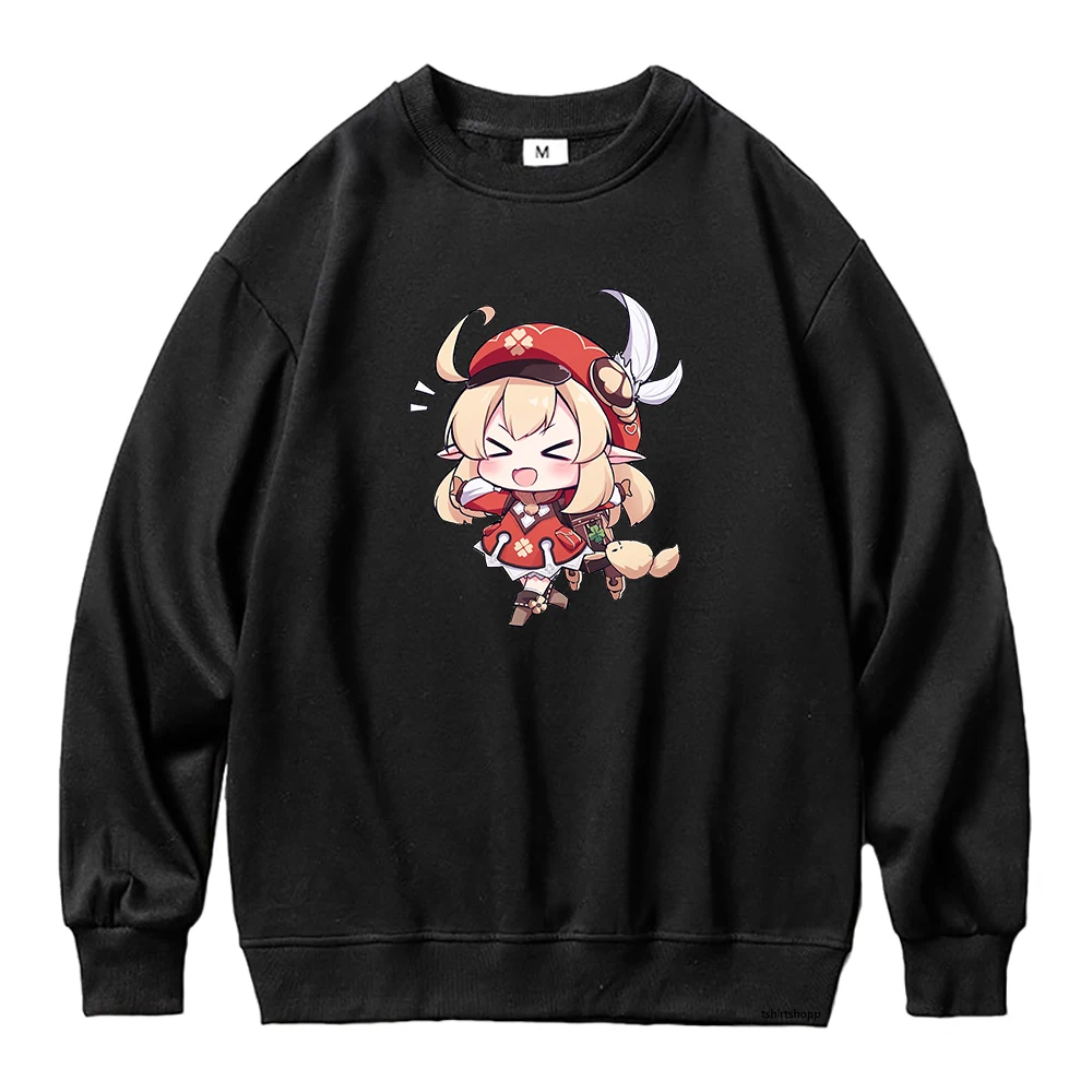 

Klee Fleece Crew Neck Pullovers Sweatshirts Sudaderas Genshin Impact Hoodie Hot Men Daily Harajuku Kawaii Hoody Genshin Hoodies