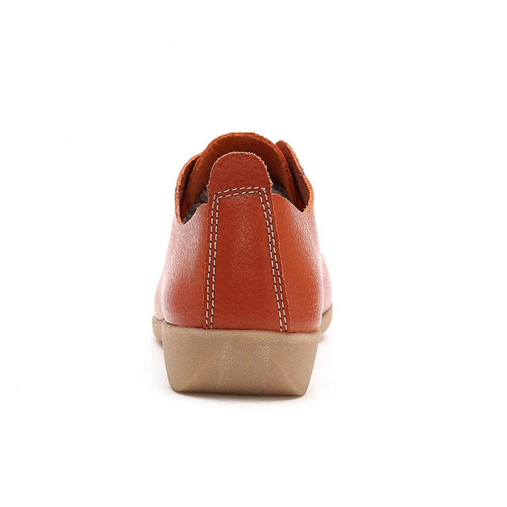 Туфли SAGACE Женские однотонные кожаные повседневная обувь для работы и офиса