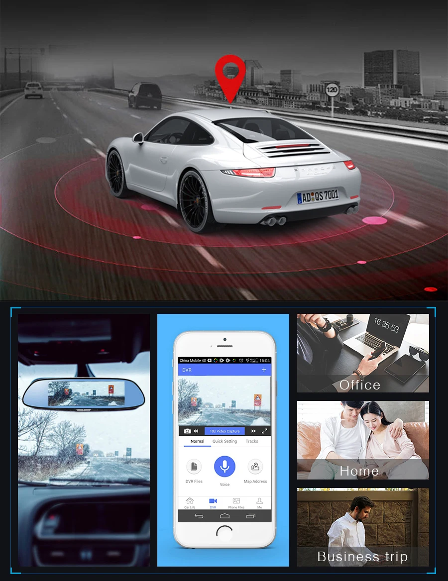 E-ACE, Автомобильный видеорегистратор, зеркальная камера заднего вида, 4G, Android FHD, 1080 P, 10 дюймов, двойной объектив, ADAS, видеорегистратор, авто регистратор, видеорегистратор
