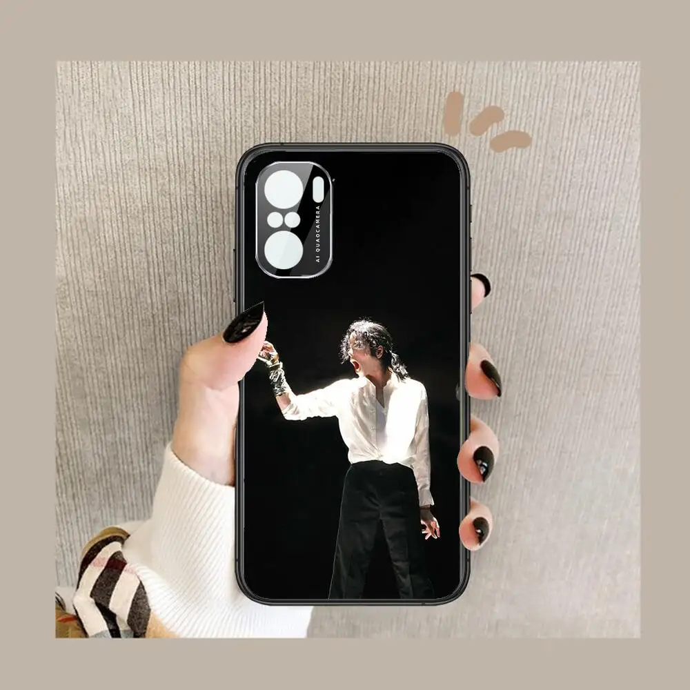 

Michael Jackson King of pop Phone Case For xiaomi redmi POCO F1 F2 F3 X3 Pro M3 9C 10T Lite NFC Anime Black Cover Silicone Back