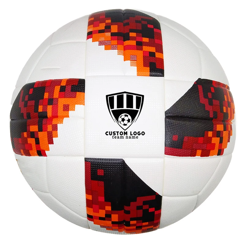 

Мяч для тренировок с именем футбольной команды, бесшовный мяч из высококачественного полиуретана с логотипом на заказ, износостойкий, неск...