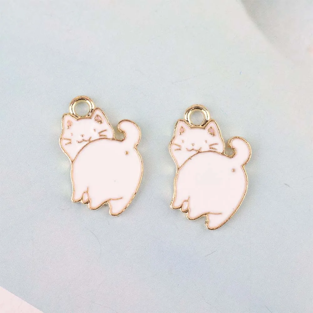 10 шт. эмалированные Подвески в виде поросенка кота панды для самостоятельного