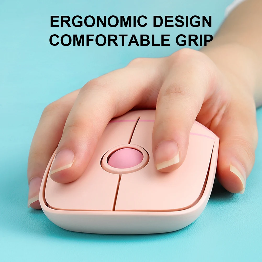 

2.4G Wireless Mouse Optical Cute Patterns Silent and Portable Mouse for Work with Mouse Pad