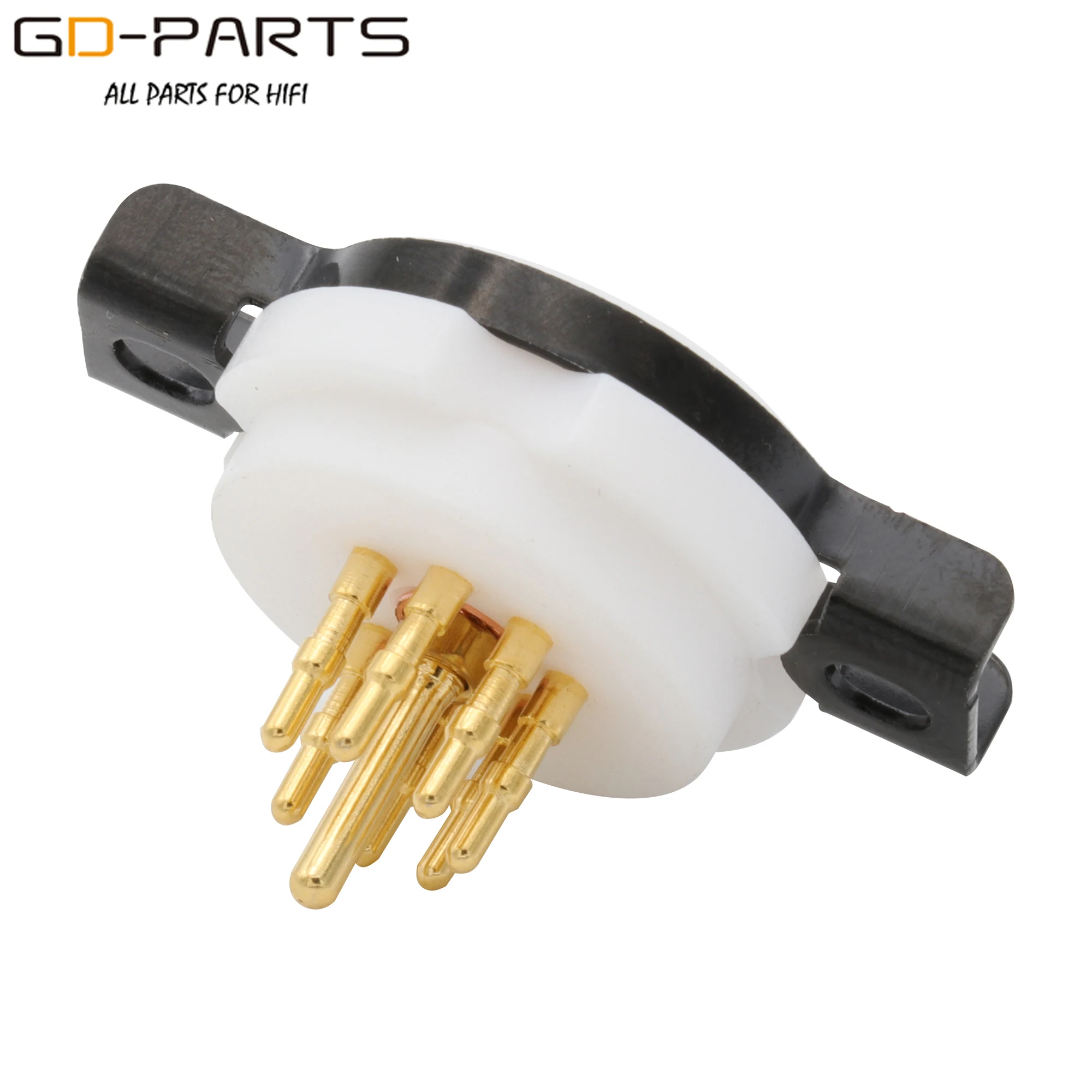Новый 7pin PTFE вакуумная трубка гнездо клапана для 6Z4 6X4 EF95 EF91 6AU6 золотистые медные