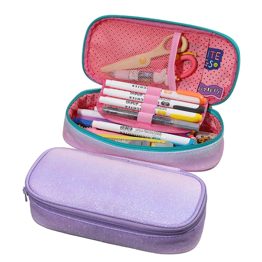 

Pencil Cases Kawaii Laser Korean Stationery Pen Case Bags Pouch Girl Trousse Scolaire Astuccio School Supplies Material Escolar