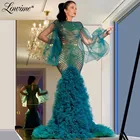 Женское вечернее платье с бусинами, Пышное Бальное Платье с длинным рукавом, бальное платье для свадьбы или вечевечерние НКИ, 2020