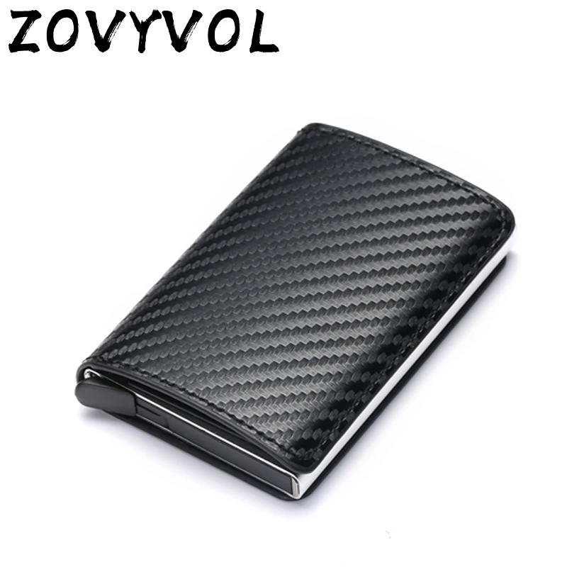 ZOVYVOL Автоматическая RFID визитница алюминиевый банк карты бумажники для мужчин держатель для кредитных карт s Бизнес футляр для удостоверения личности мода
