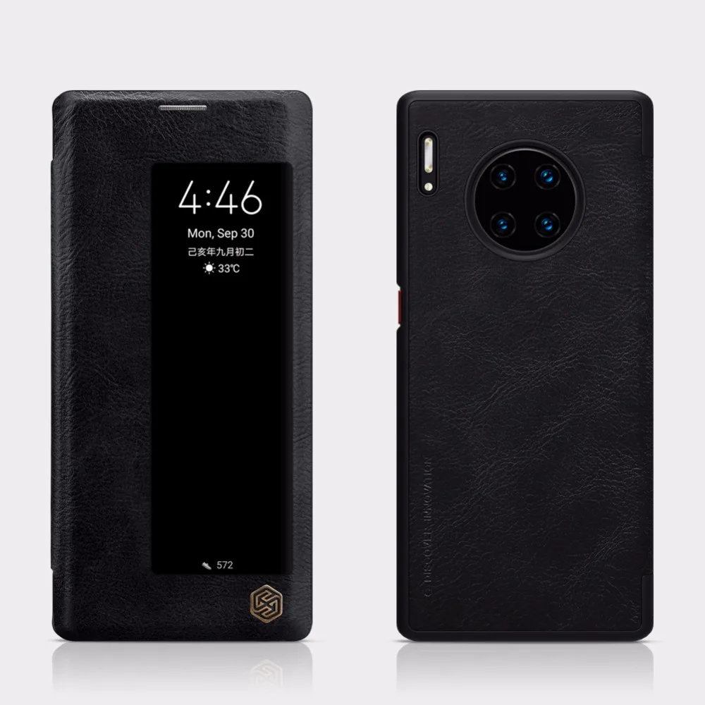Умный чехол для huawei mate 30 Pro, чехол для huawei mate 30 Nillkin QIN, кожаный чехол, откидная крышка, функция сна и пробуждения