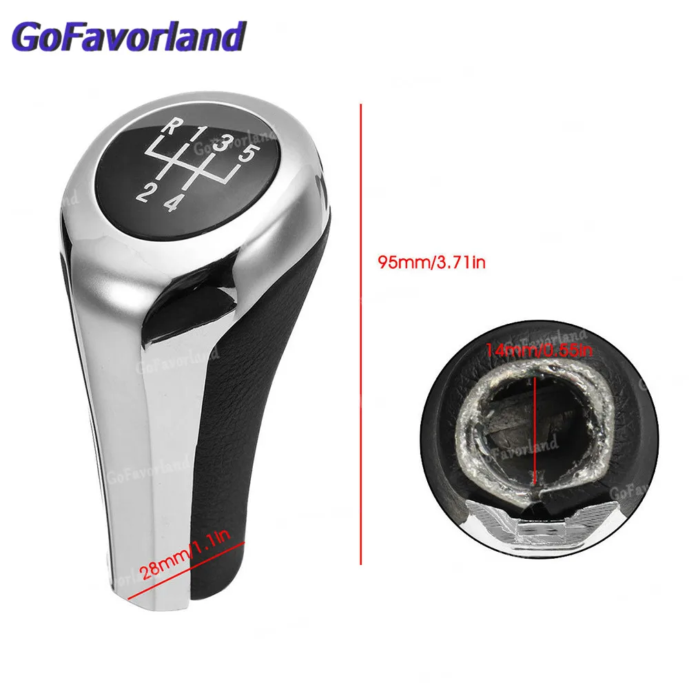 Ручка переключения передач хромированная матовое углеродное волокно 5 6