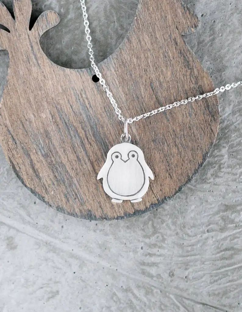 Jinleansu Пингвин ожерелье очаровательный подарок на Рождество День рождения