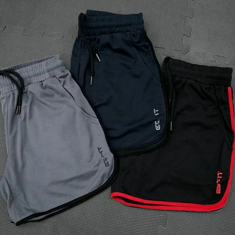 

Men's Sports Training Bodybuilding Summer GYM Shorts Workout Fitness Short Pants