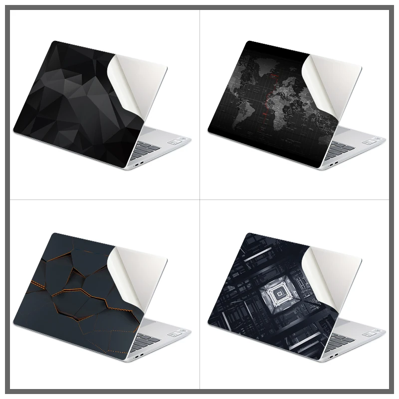 DIY темно в геометрическом стиле ноутбук кожи виниловые наклейки 11 &quot12&quot 13 &quot14&quot