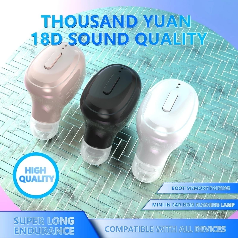Новинка TWS Bluetooth-наушники мини-наушники-вкладыши беспроводные наушники 18D