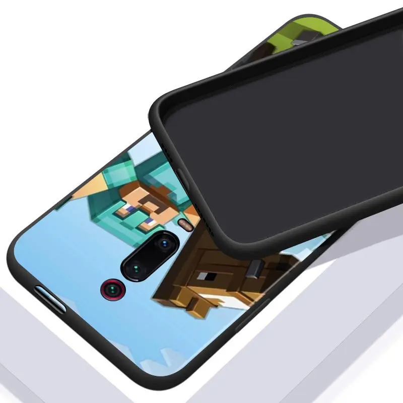 

Video game mini world For Xiaomi Redmi S2 Y2 9 9 Prime 9C 9A 9T 9AT K30 K30S K30i K40 Note 9 Pro (5G) Black TPU Phone Case