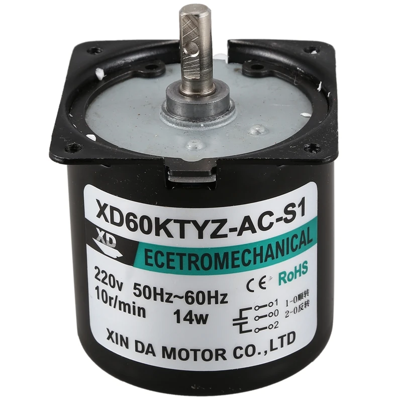 60Ktyz Ac Motor 220V 10Rpm Permanent Magnetic Electric Synchronous 14W Magnet | Stepper
