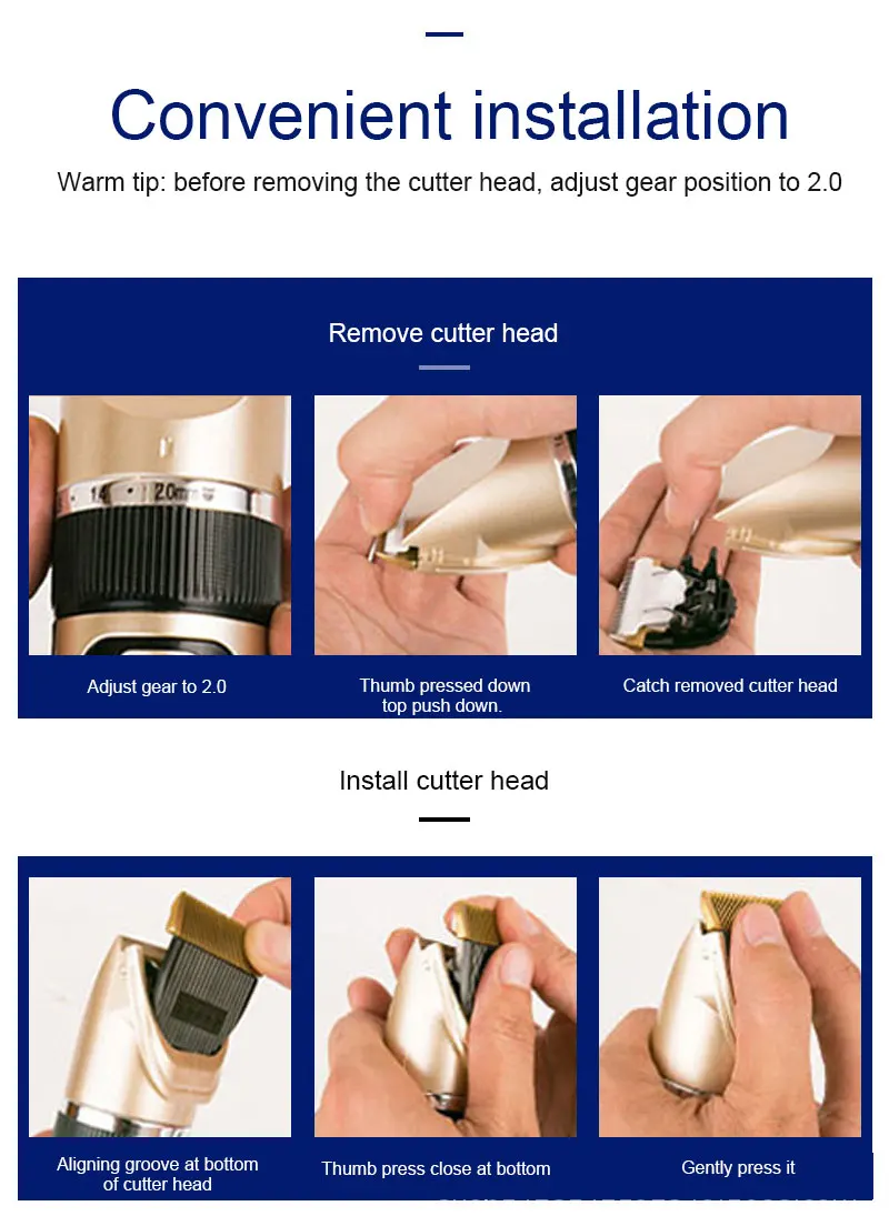 Перезаряжаемая профессиональная машинка для стрижки домашних