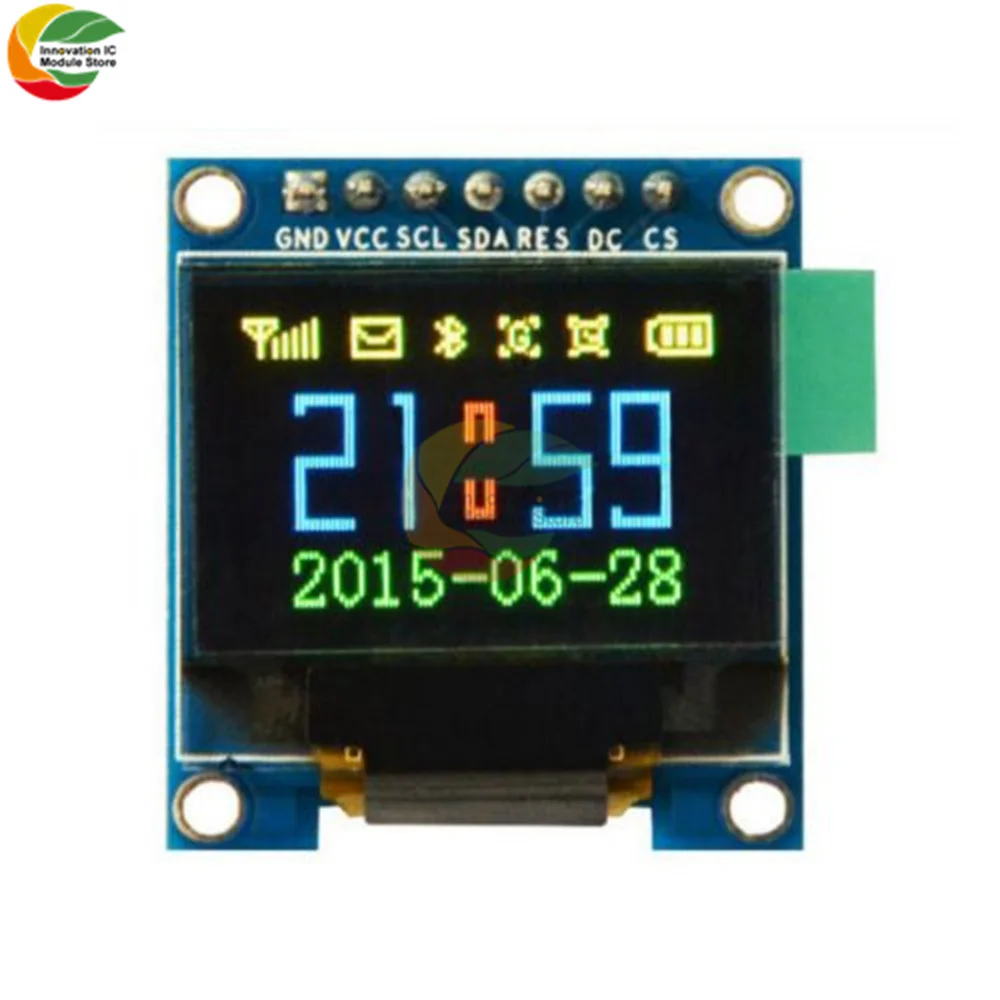 

0.95 Inch 7pin Full Color 65K Color SSD1331 SPI OLED Display Module For Arduino Lightweight and Thin 96*64 Resolution Small LCM