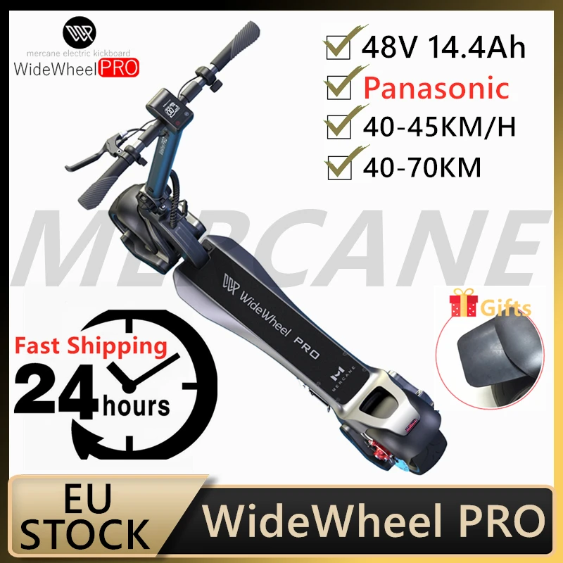 ЕС Стоковая Новый Mercane WideWheel Pro Smart электрический скутер 48V 1000W Kickscooter и широкими
