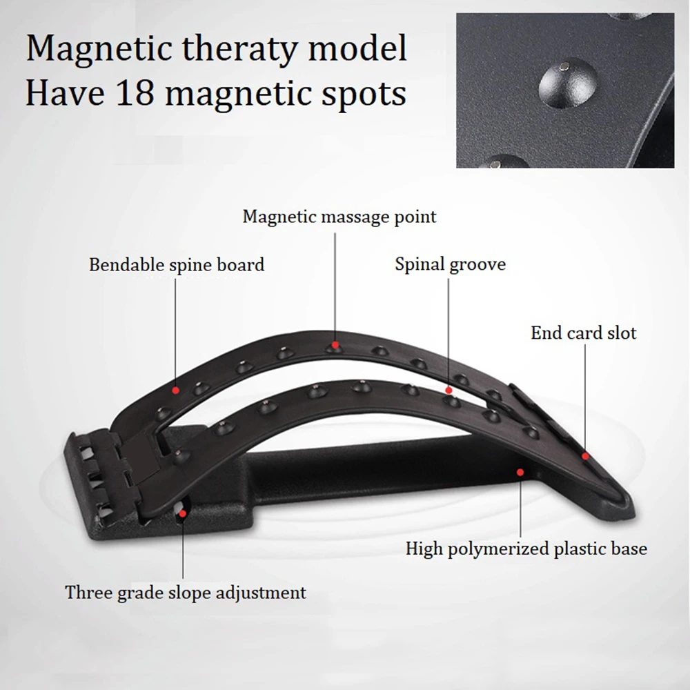 Neck Waist Pain Lumbar Spine Strain Back Stretcher Massager Relief Support Corrector Massage Relaxation Fitness Equipment | Красота и