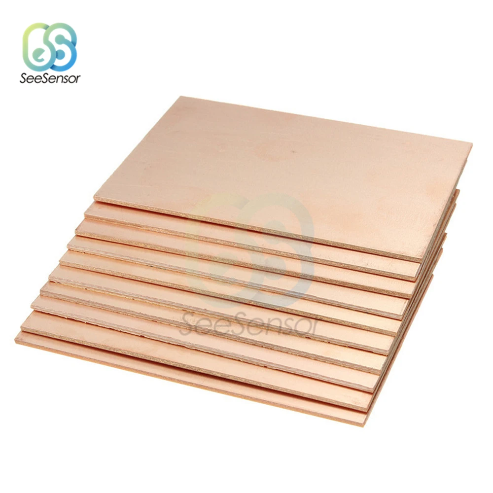 5 шт./лот 7*10 см Односторонняя/двухсторонняя медная пластина DIY PCB Kit ламинат