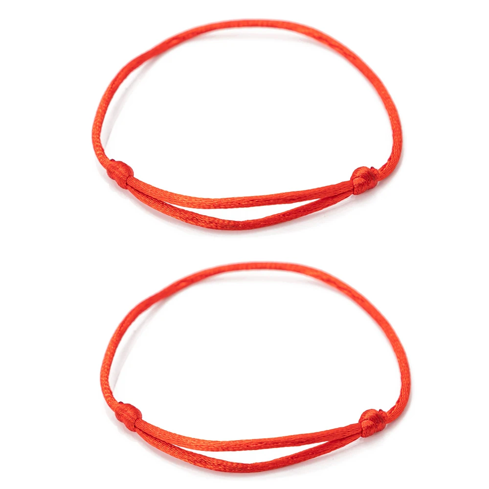 2 шт. красные браслеты для защиты ручная нить амулет дружеские украшения |