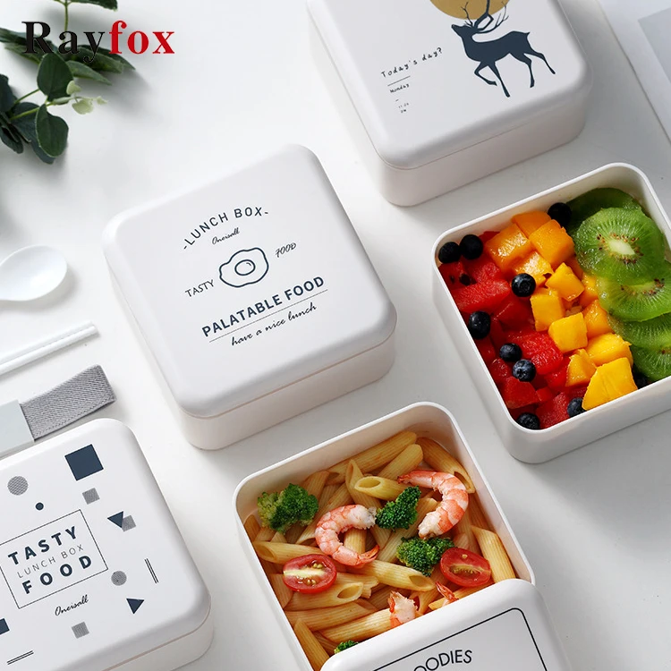 Контейнер для еды Ланч-бокс контейнер портативный японский Bento box столовые