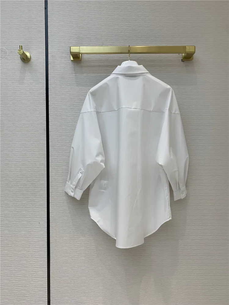 

women fashion white blouse shirt at200924