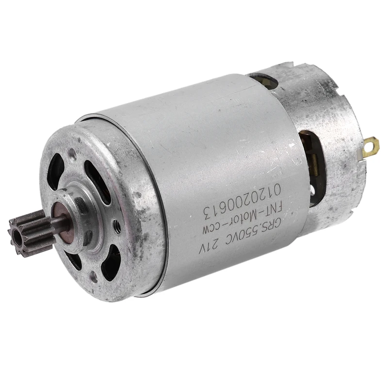 RS550 21V DC мотор с одной скоростью 9 зубьев и высоким крутящим моментом коробка