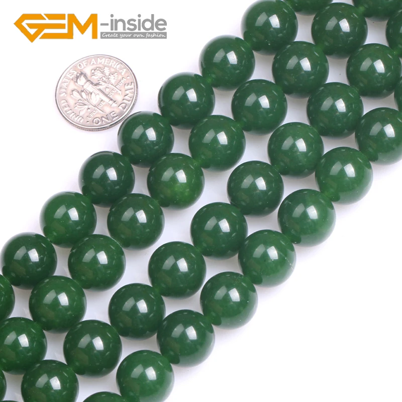 

Green Jades Smooth Faceted Surface Round Loose Bead For Jewelry Making Beads Strand 15 Inch Wholesale 2mm-14mm DIY Bracelet New