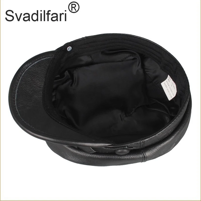 Кепка в стиле милитари Svadilfari Мужская кожаная кепка Повседневная Весенняя