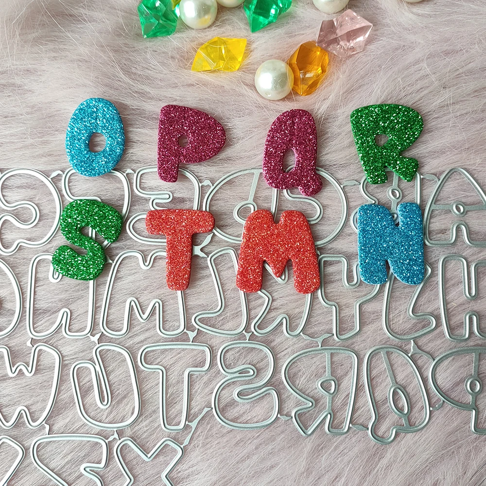 

New 26 Letters metal cutting die mould scrapbook decoration embossed photo album decoration card making DIY handicrafts