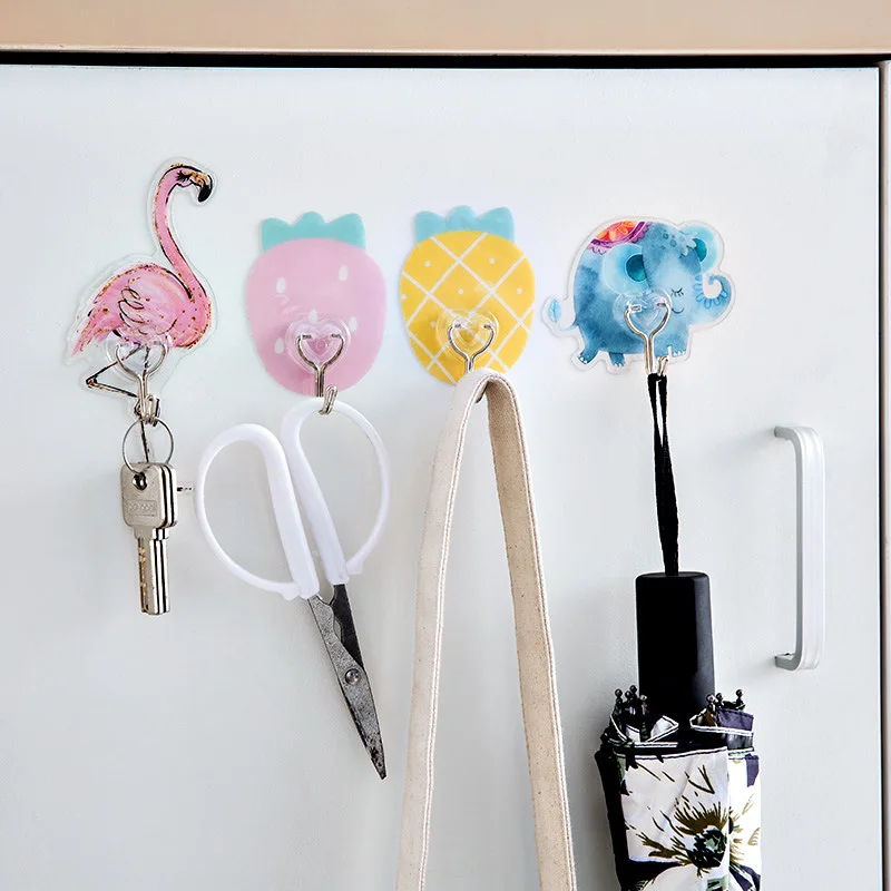 Креативная симпатичная крепкая клеящаяся Вешалка крючок на присоске