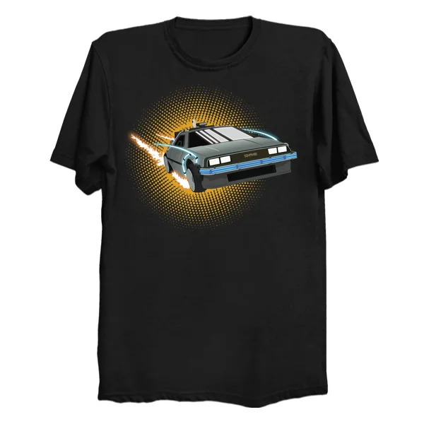

NEW Printed Men T Shirt Cotton tshirt DeLorean O-Neck Short-Sleeve Women T-Shirt