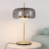 nordic simple creative glass table lamp bedside study bedroom living room designer hotel model room table lamp luxury table lamp