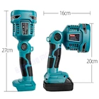 Светодиодная лампа 12 Вт для литий-ионного аккумулятора Makita 14,4 в 18 в BL1430 BL1815 BL1830, аккумулятор для электроинструмента, светодиодная лампа светильник USB-портом