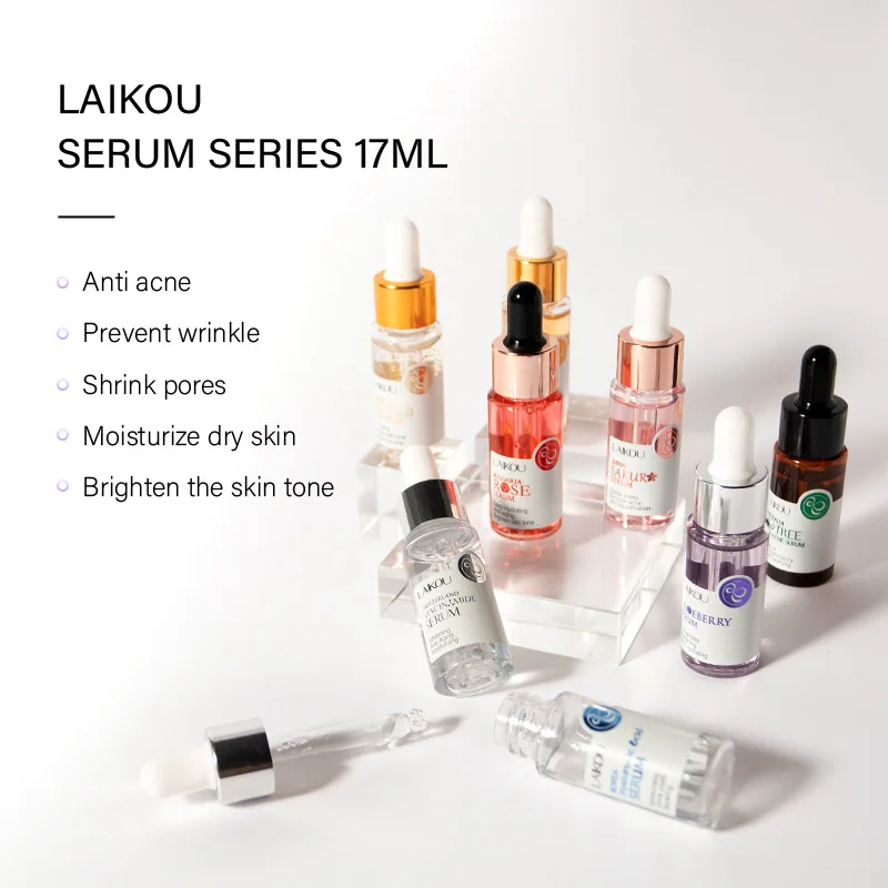 

8 colors essence sodium hyaluronate nicotinamide cherry blossom whitening