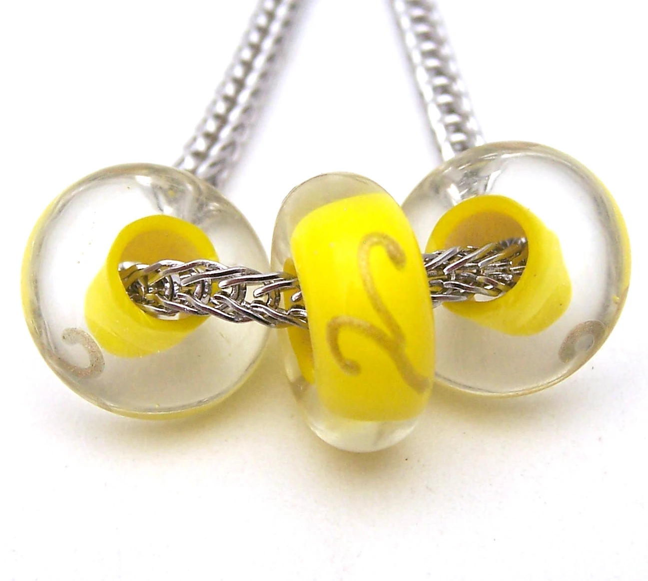 

JGLZ2587 3X 5MM Hole DIY GlassBead Murano Glass beads Fit European Charms Bracelet diy jewelry Lampwork