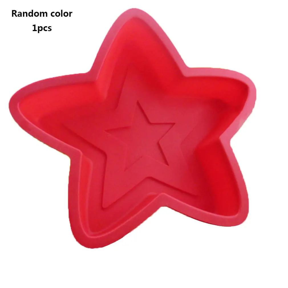 27 см большой пятиконечная звезда силиконовый диск Diy ураган мусс торт выпечки