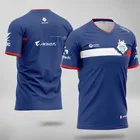 Футболка LOL CSGO DOTA2 из Лиги Легенд для спортивной команды, униформа Франции, США, Польши, Мужская футболка с коротким рукавом G2 2021