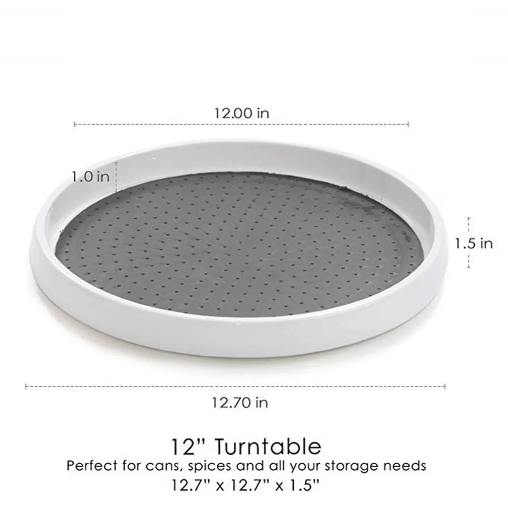 

Home Rotating Condiment Storage Rack Creative Rotating Kitchen Storage Tray Kitchen Rotating Spice Rack Rack de armazenamento