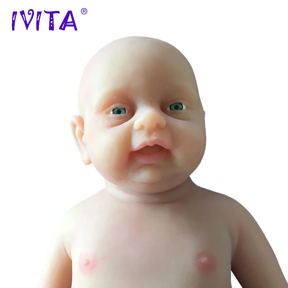 Отправка из США и Китая IVITA WB1502 18 дюймов 3800 г полностью силиконовая Реалистичная кукла реборн реалистичные Игрушки для маленьких мальчиков Глаза открываются