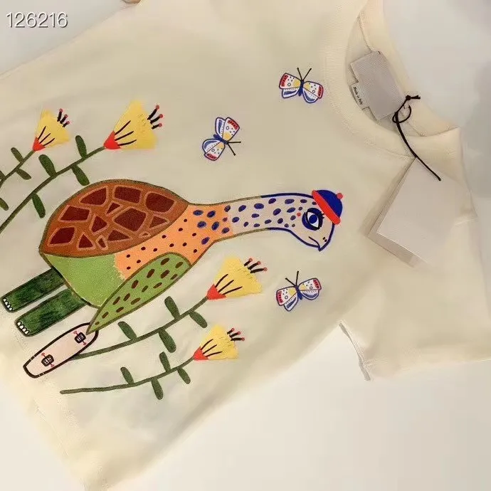 

Children's official boys and girls graffiti print short-sleeved western loose sports T-shirt tide 21 spring and summer new