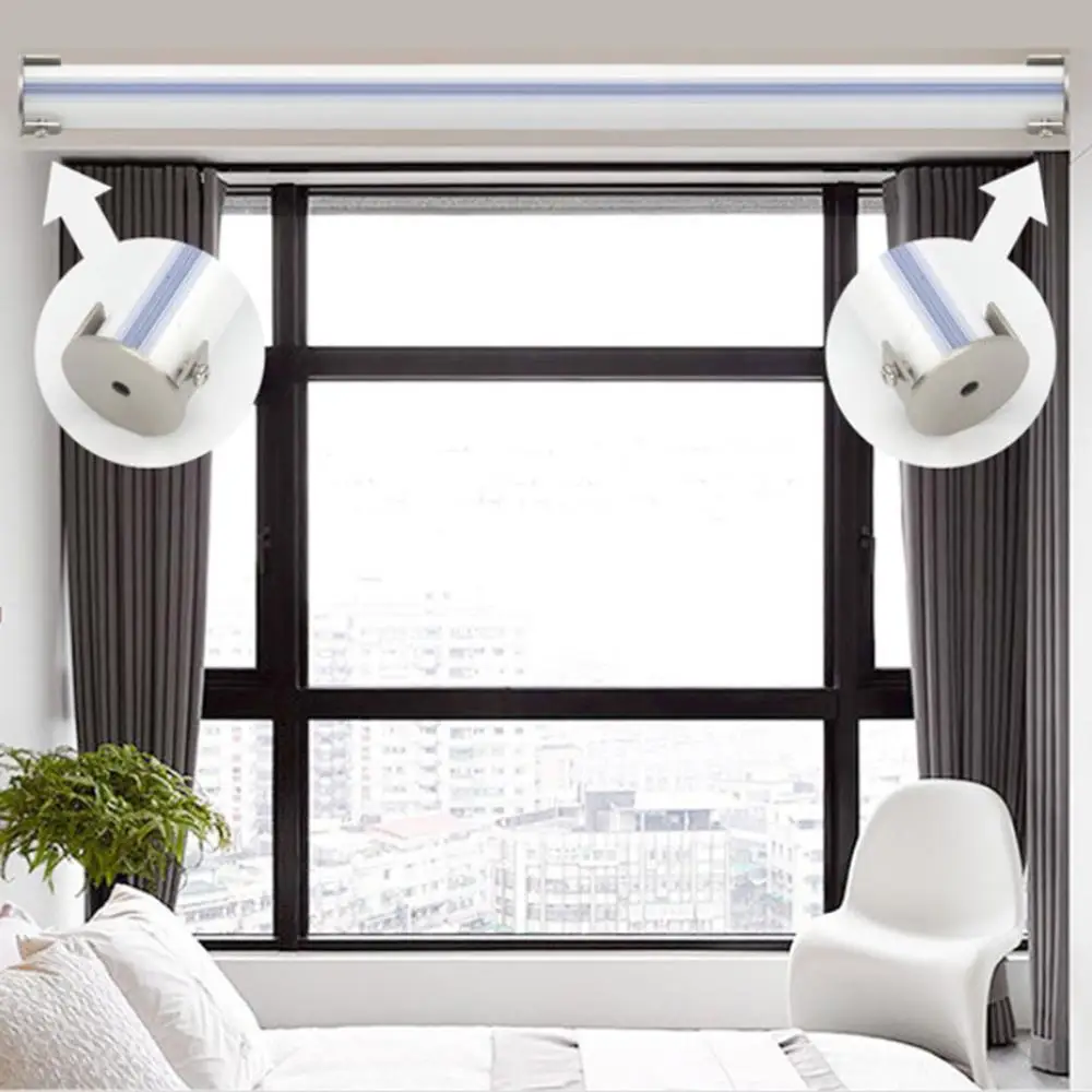 2Pcs 28mm Recessed Curtain Rod Bracket Holder for Window Drapery Wardrobe Pole Surportor | Обустройство дома