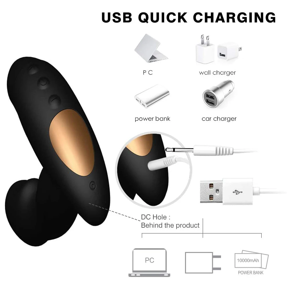 

Wireless Remote Control Prostate Stimulator Electric Wearable Panties Pleasure Toys with 12 Speed Vibrating Massager for Male