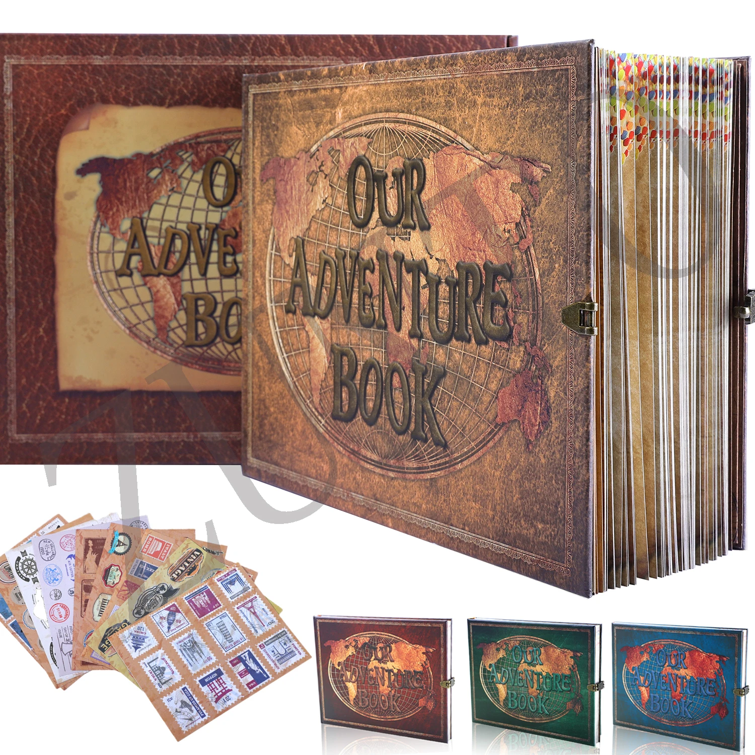 Фотоальбом сделай сам 4 цвета 180 страниц для путешествий офиса школы бизнеса | Дом