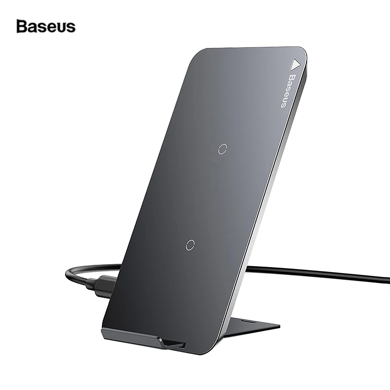 Baseus Qi Беспроводное зарядное устройство быстрое зарядное устройство Быстрая зарядка подставка для телефона для iPhone X samsung Galaxy S9 Держатель зарядного устройства для мобильного телефона