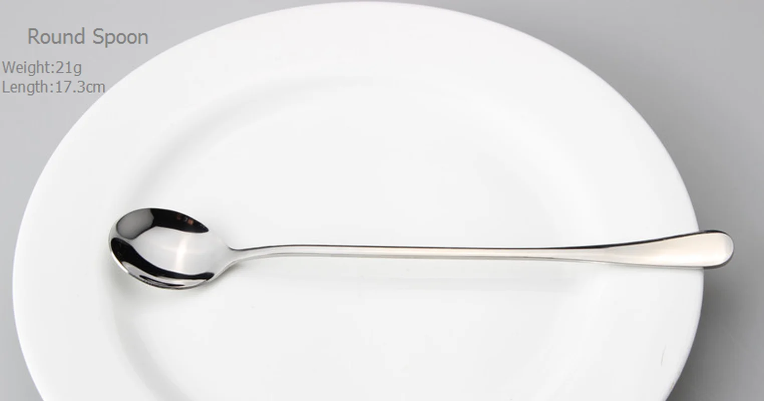 Двухкомпонентная кофейная ложка из нержавеющей стали с длинной ручкой для