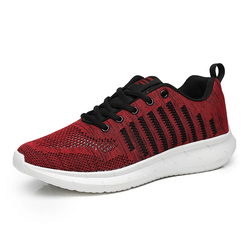 

2021 new breathable mesh sports comfortable men's casual sports running lace-up walking large size sneakers