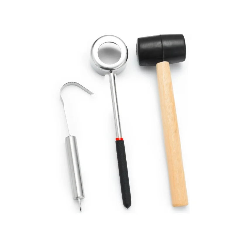 2 3 шт. кокосовые инструменты резиновый молоток открытый кокосовый нож из