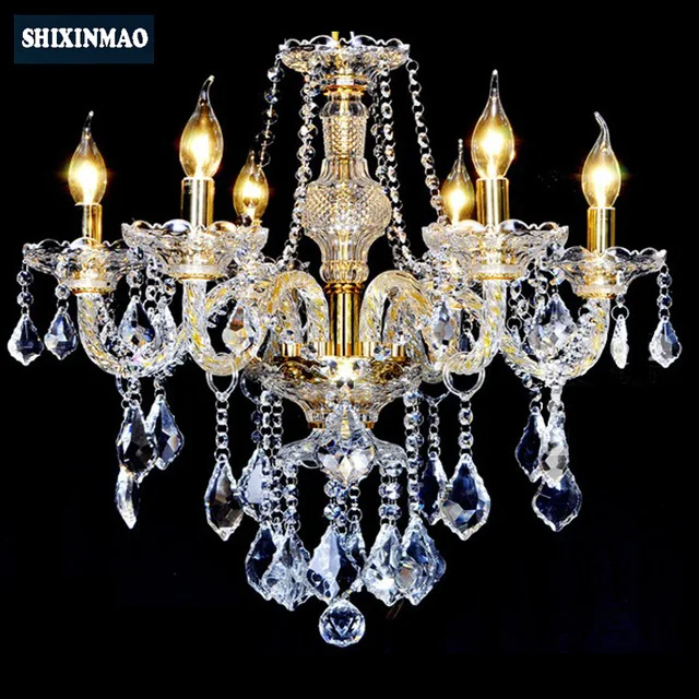 Светодиодная хрустальная люстра для дома гостиной столовой лампа современная
